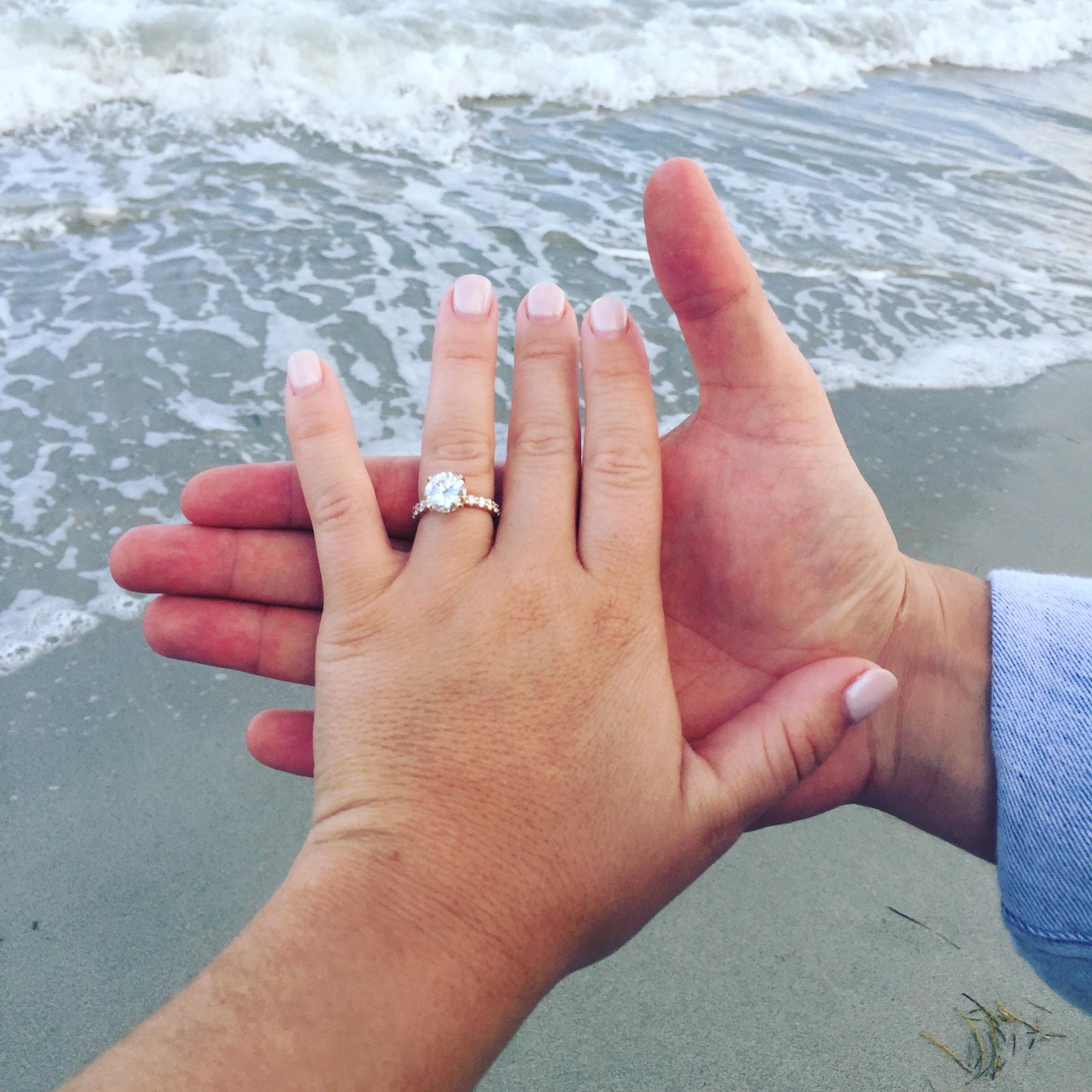 Engaged at Key Biscayne Beach