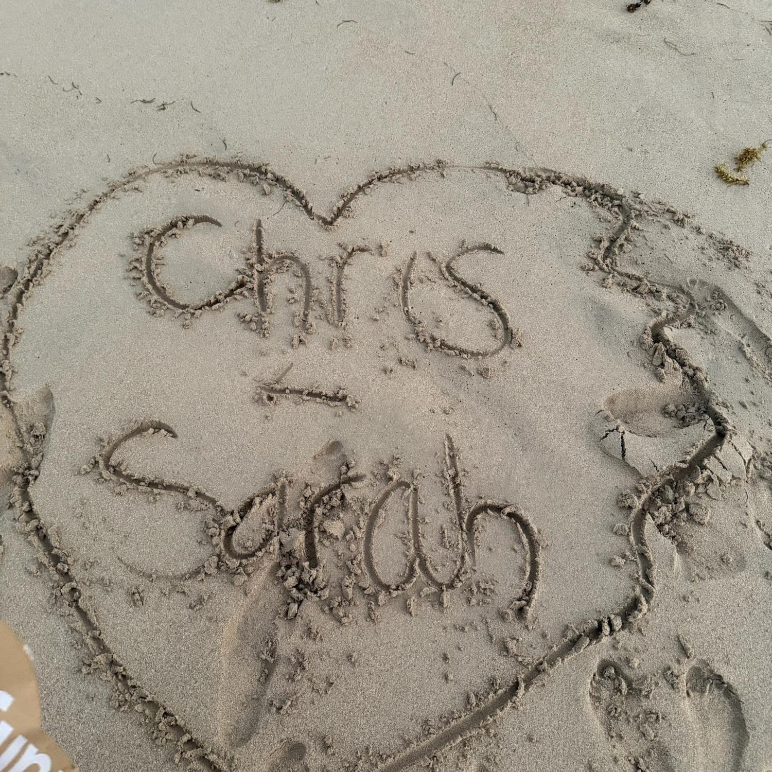Love is in the air (and sand)