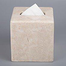 Creative Home Champagne Marble Tissue Box Holder