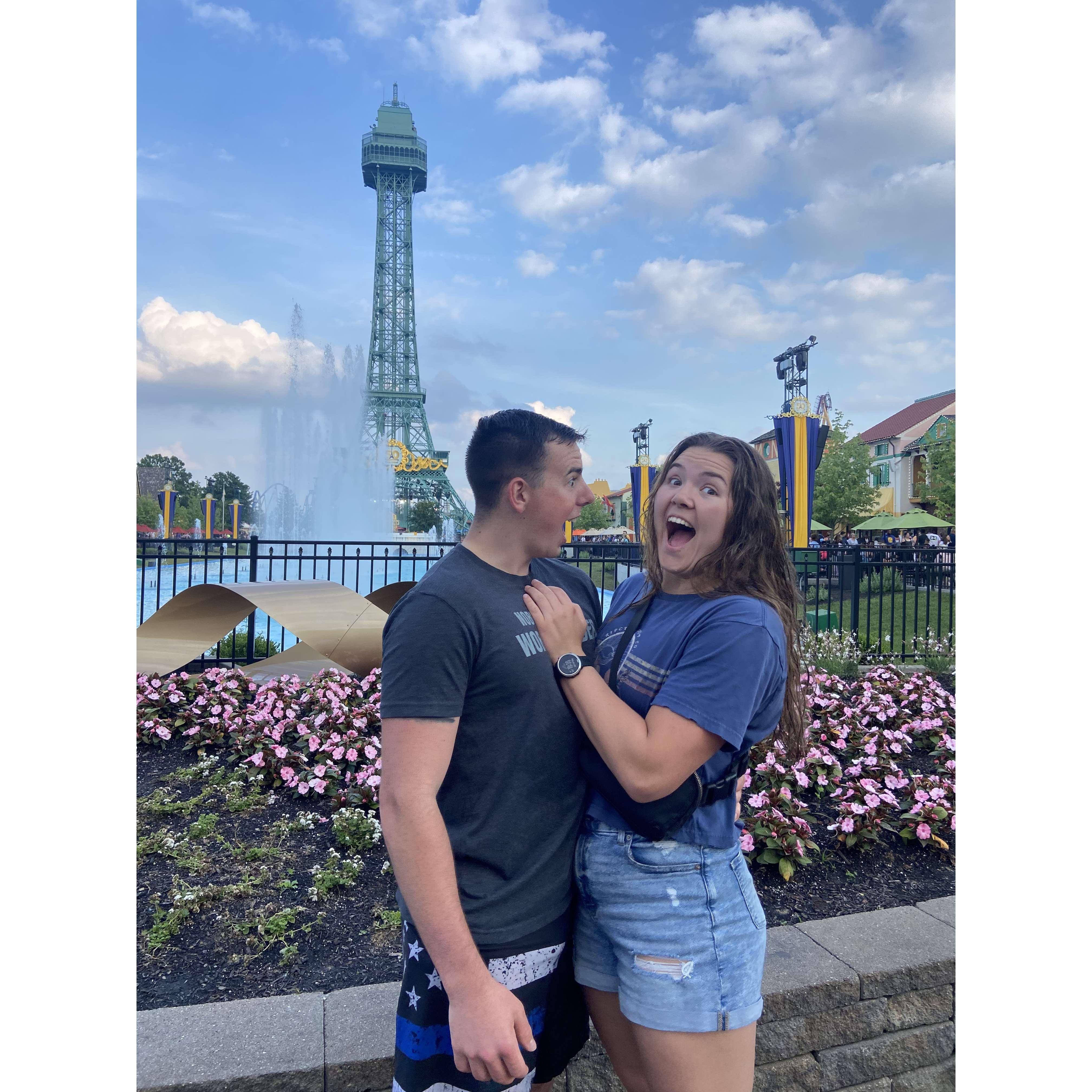 spending the day at a waterpark and the night at an amusement park? YES