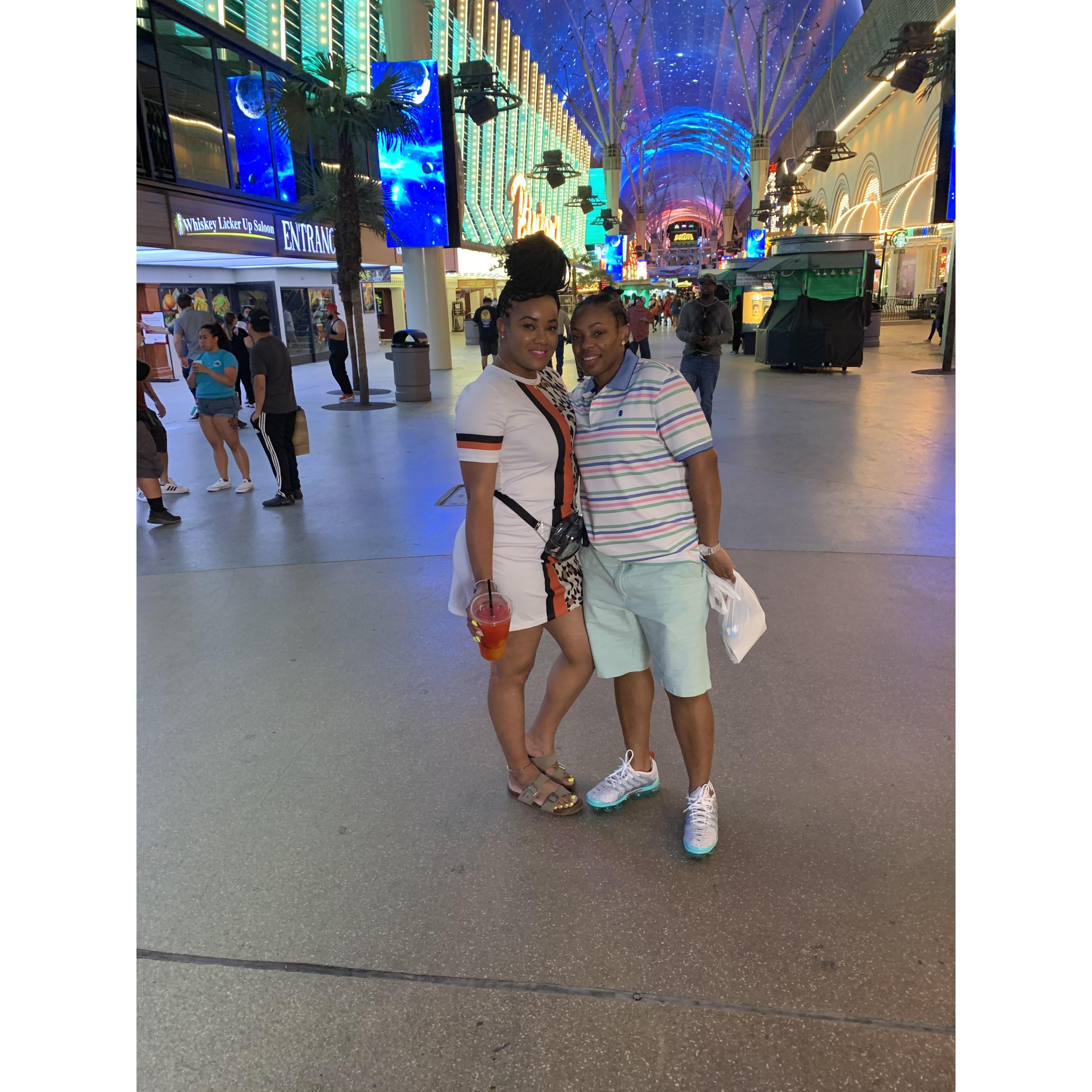 On Fremont Street in Vegas