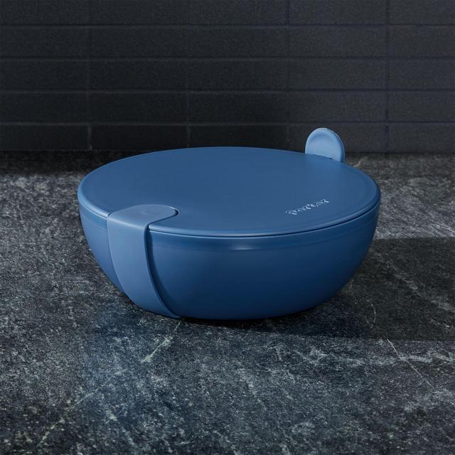 Porter Navy Plastic Bowl