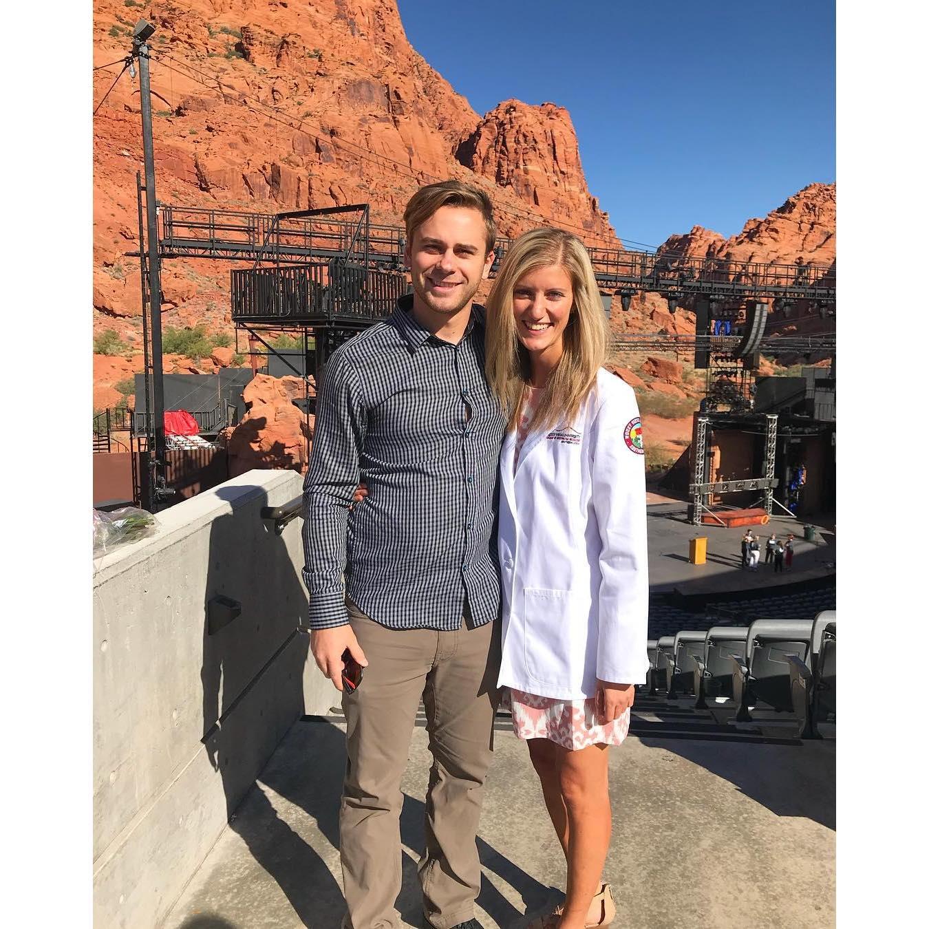 Morgan's white coat ceremony