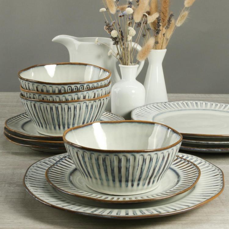 BIA Cordon Bleu, Colonnade 12-Piece Dinnerware Set, Service for 4