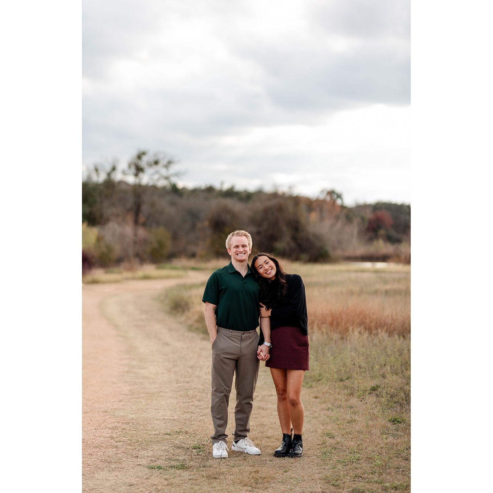 Family pictures with Lia's family during Christmastime of 2024.