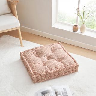 Block Floral Floor Cushion