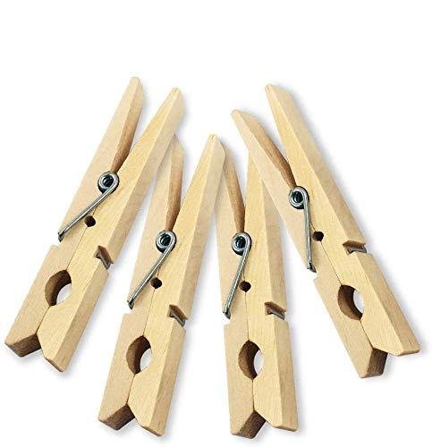 (Pack of 50) JABINCO Wooden Clothespins About 2-7/8" Long