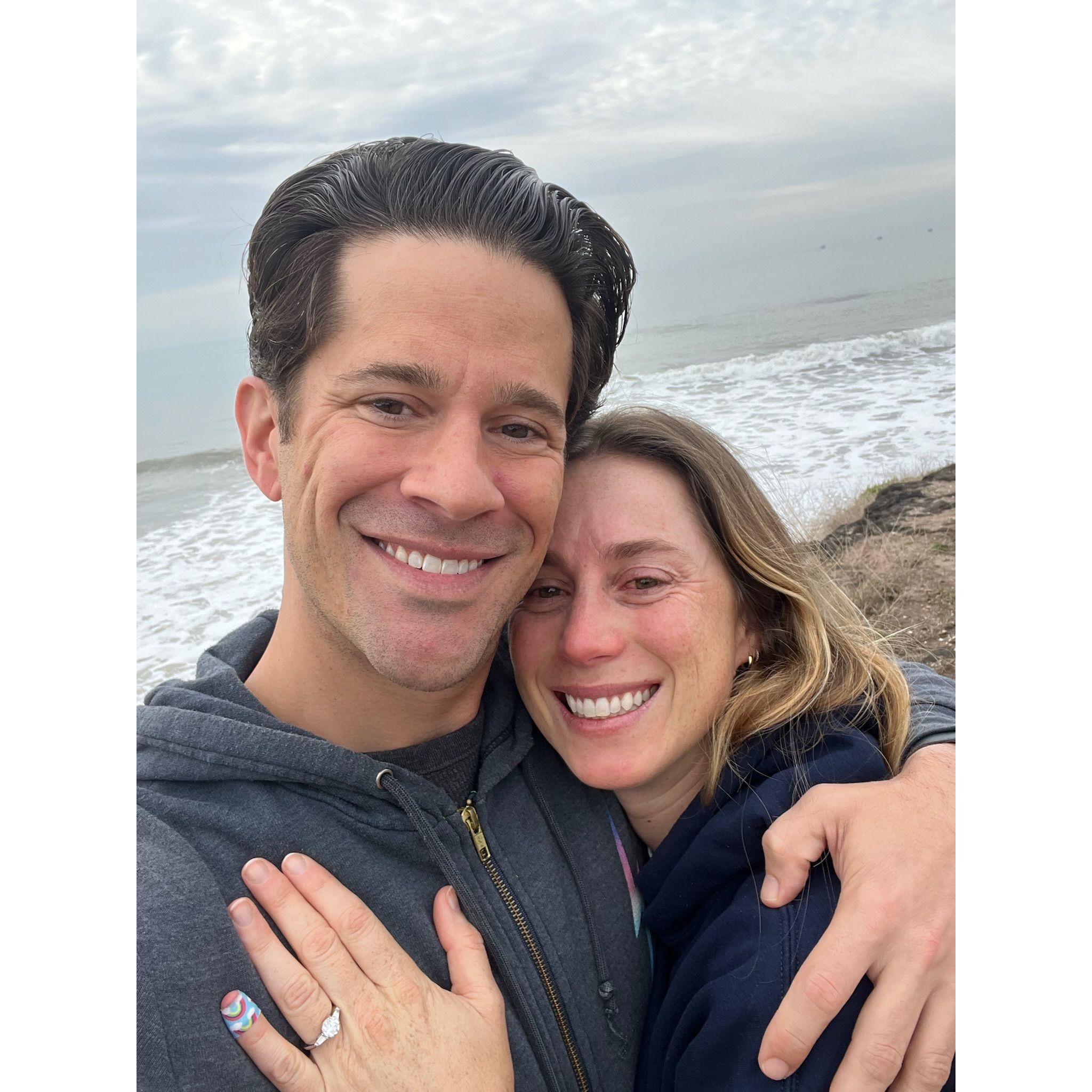 Teary eyed from Michael's proposal!