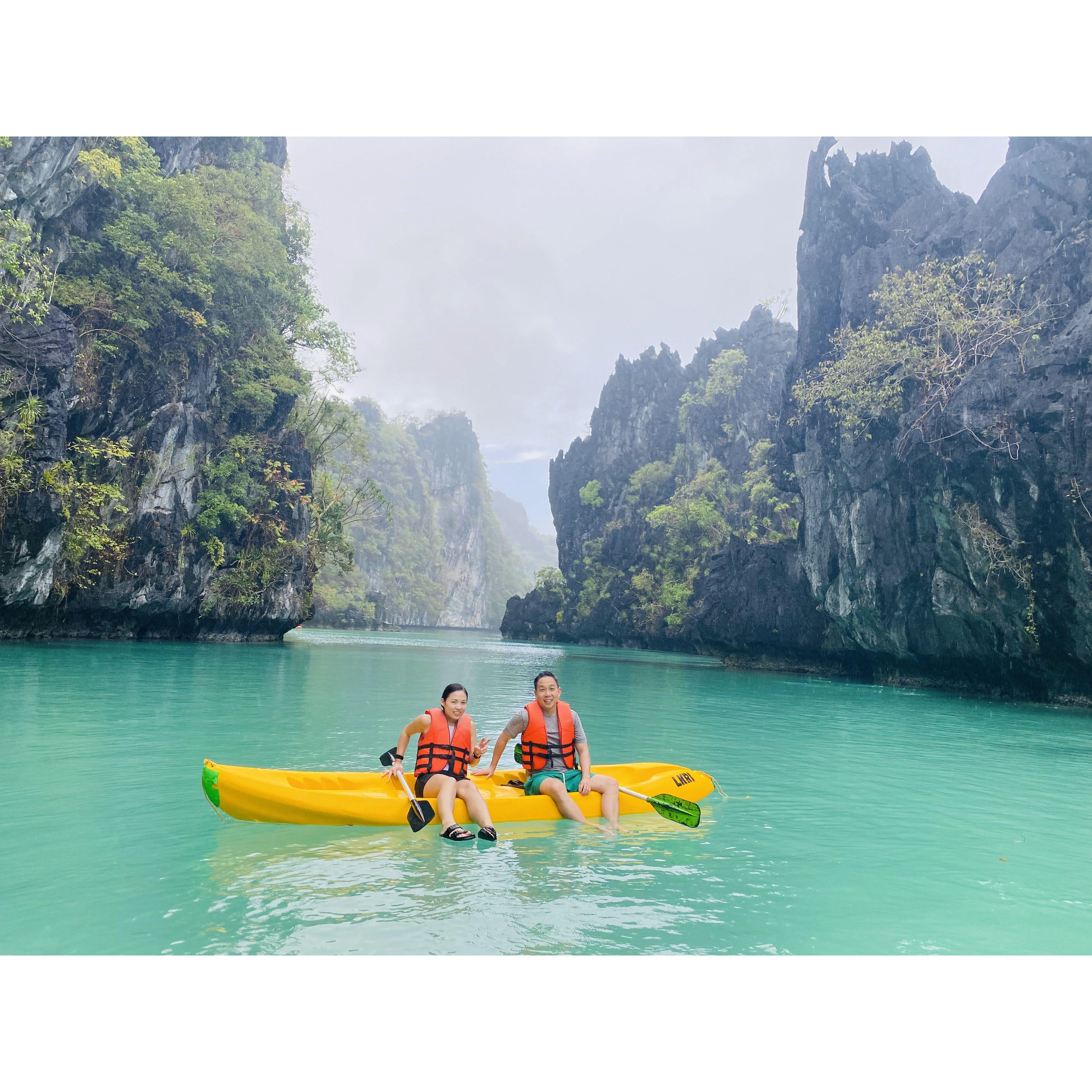 Kayaking Big Lagoon in Palawan