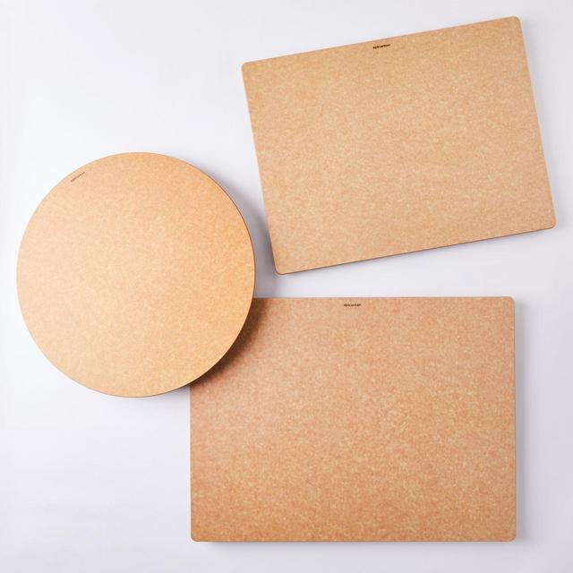 Natural Fiber Cutting Board - Large Round Natural Color