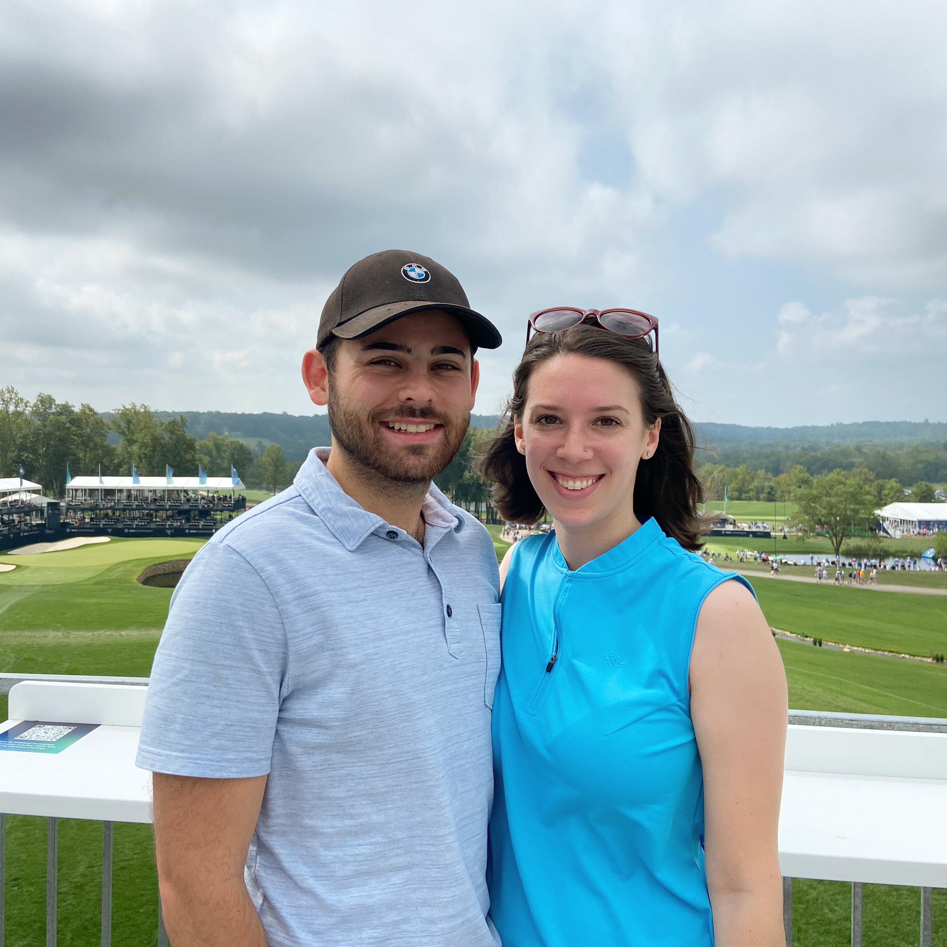 Our first golf tournament - the BMW Championship in Baltimore