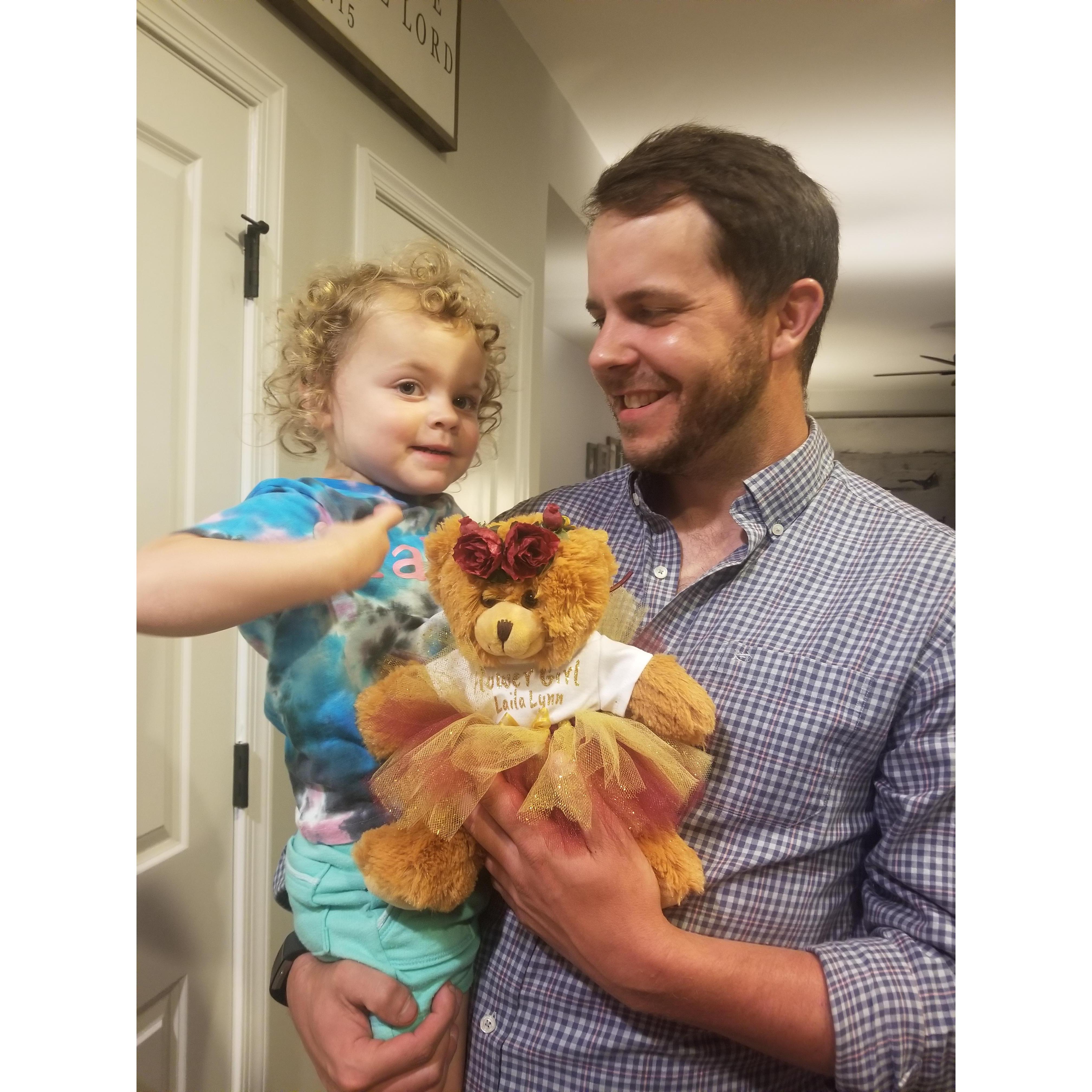She said, "i do, now put the bear down"