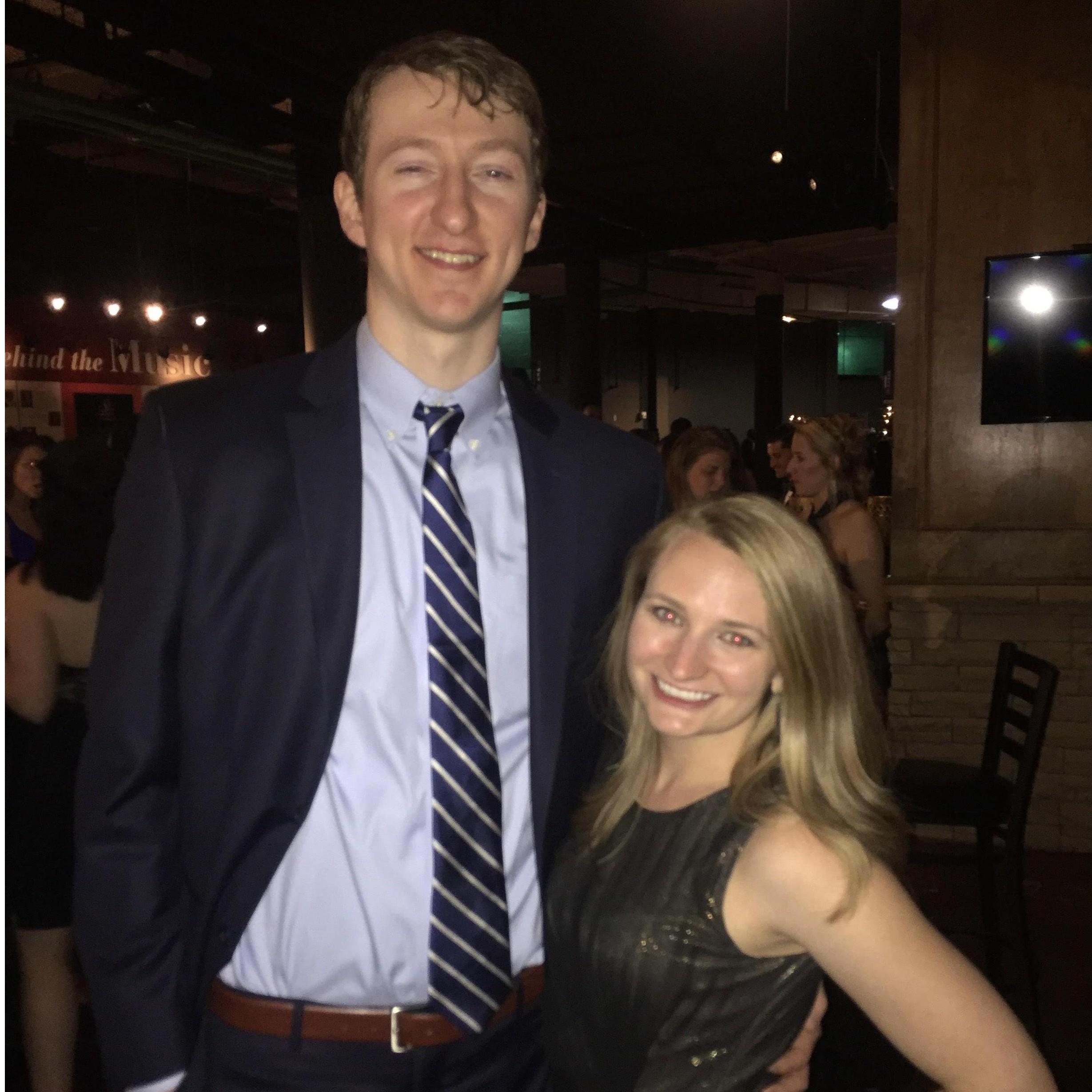 Hannah & Kyle at "Grad school Prom" - Nashville, TN  2017