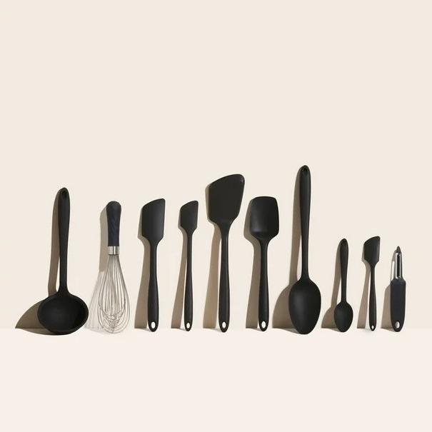 GIR 10 Piece Silicone Utensil Set - Black