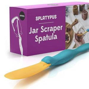 OTOTO Splatypus Jar Spatula for Scooping and Scraping - Unique Fun Cooking Kitchen Gadgets for Foodies - BPA-free & 100% Food Safe - Crepe Spreader