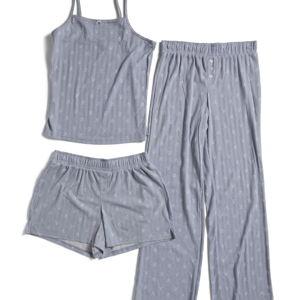 3pc Pointelle Bow Cami Sleep Set | Clothing | T.J.Maxx