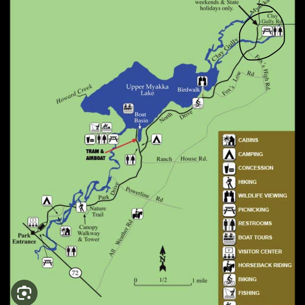 Enter the park by saying you are there for the Wilson wedding. The entrance fee will be covered.