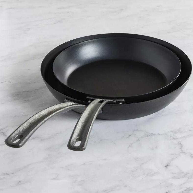 2-Piece Carbon Steel Naturally Nonstick Fry Pan