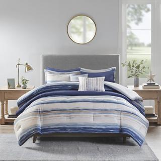 Marina 8-Piece Seersucker Comforter and Coverlet Set Collection