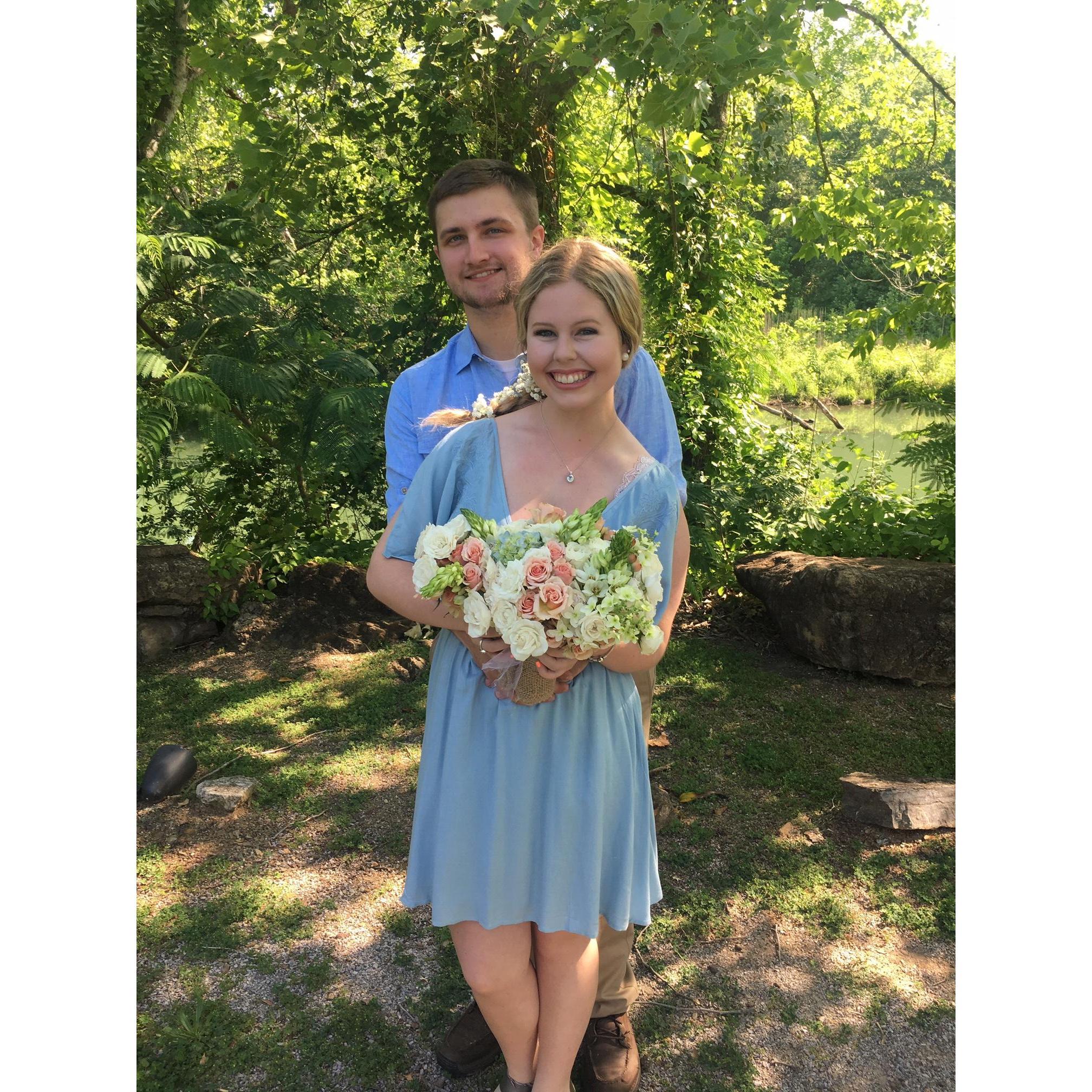 I caught the bouquet, what do you know