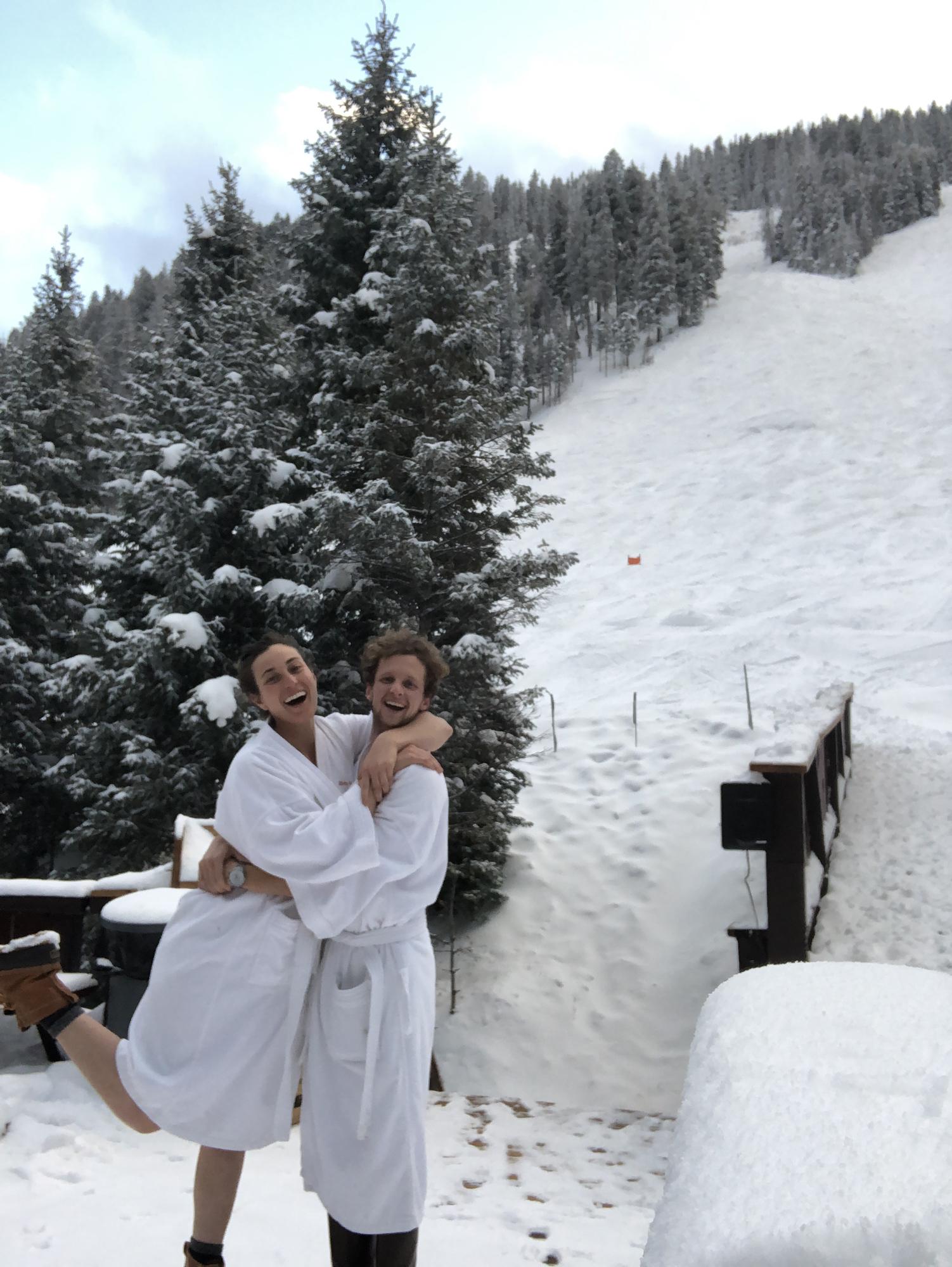 Drinking whiskey in Taos, New Mexico in the snow! Jan 2019.