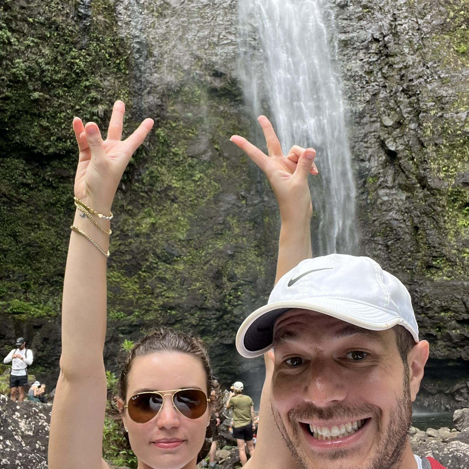 A month later everyone who swam in that waterfall got norovirus. We neither swam in it nor got norovirus. #winning.