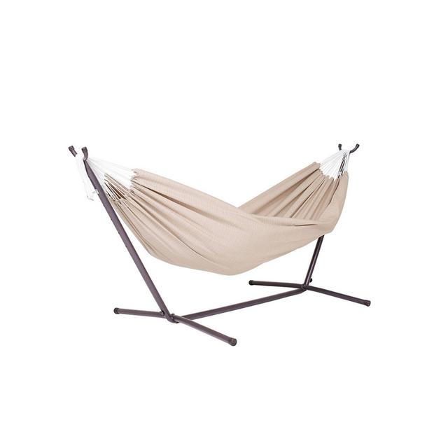 Vivere 9-Foot Double Hammock in Sunbrella® Fabric with Stand in Sand
