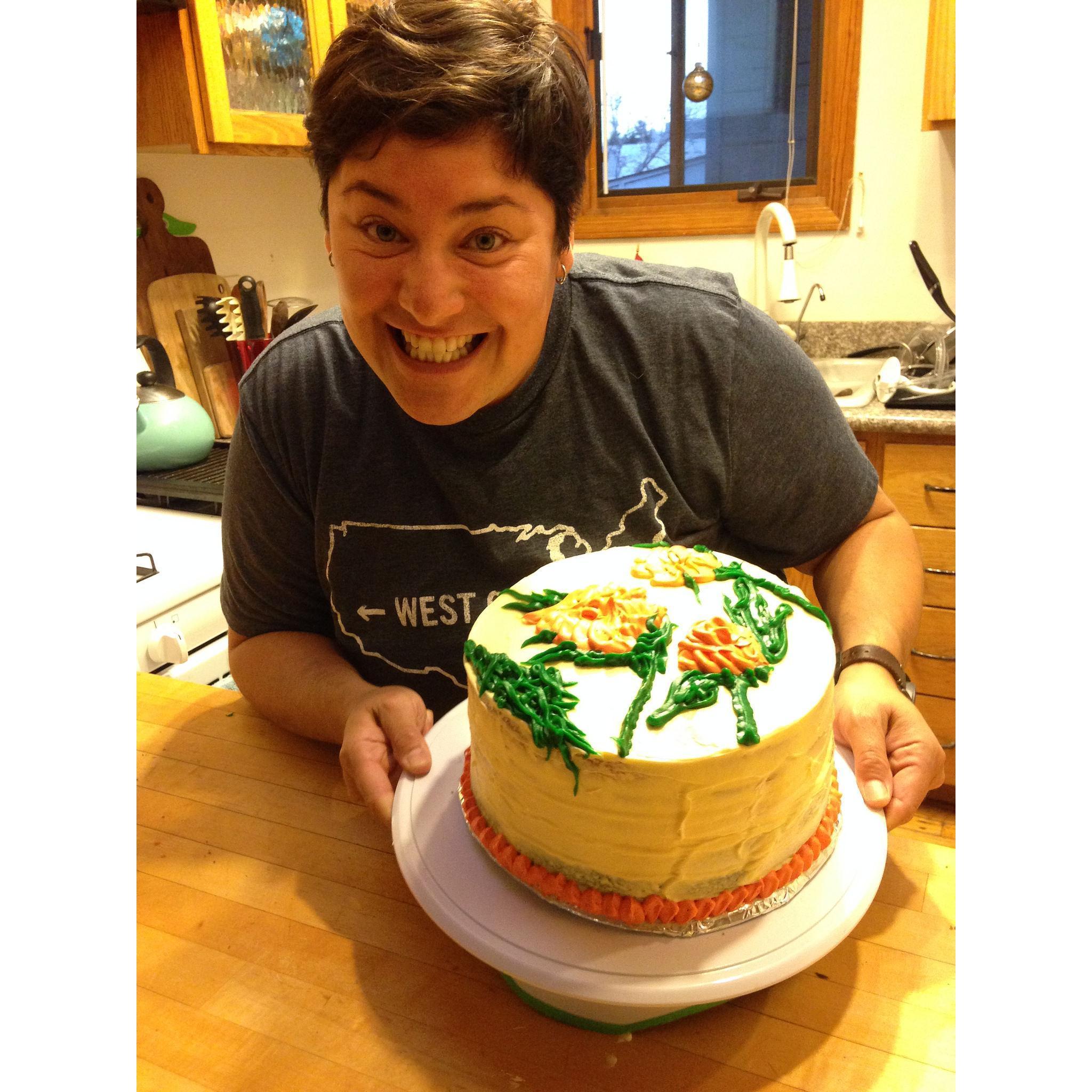 Jess and her pride cake!