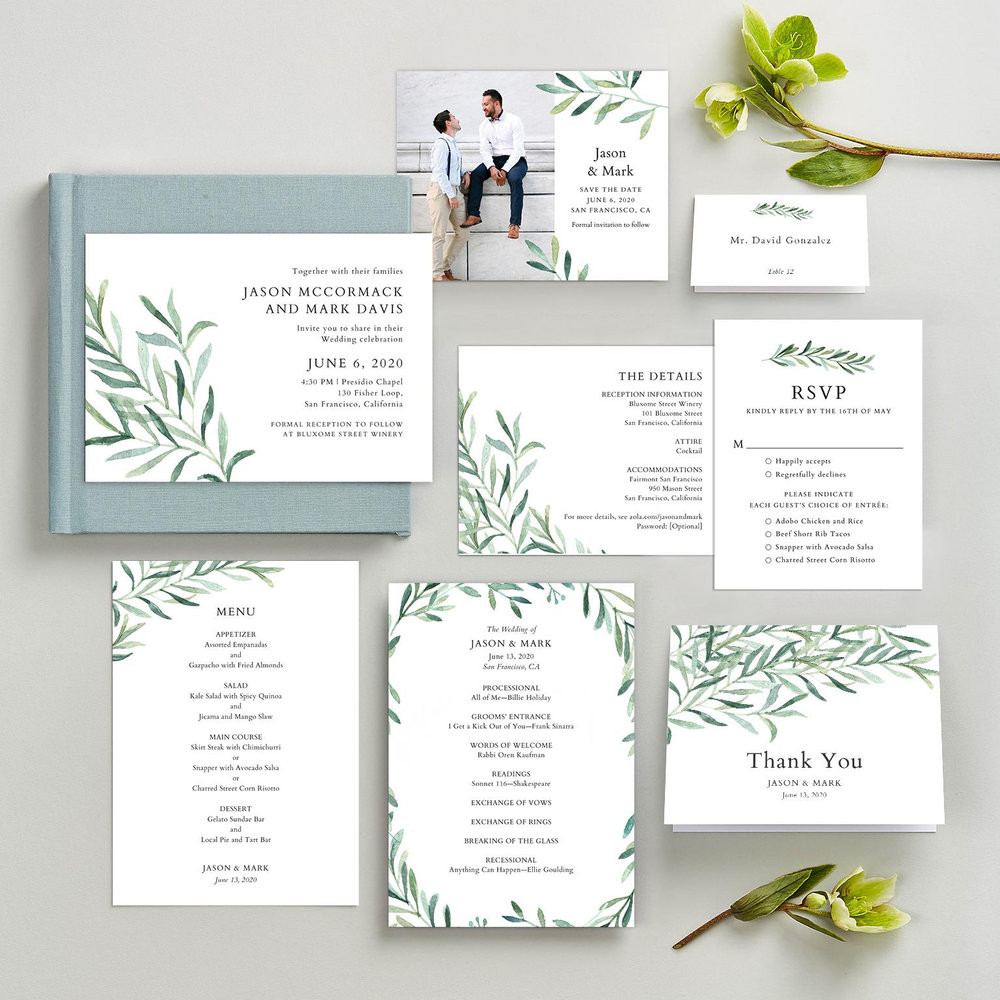 Eastwick Elopement | White | Zola Wedding Invitations