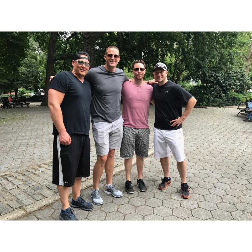 The boys in 2017 (pizza for lunch and dinner 3 days in a row)