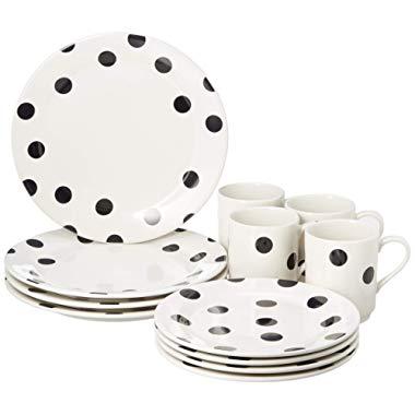 Kate Spade New York 857725 Deco Dot 12 Piece Set
