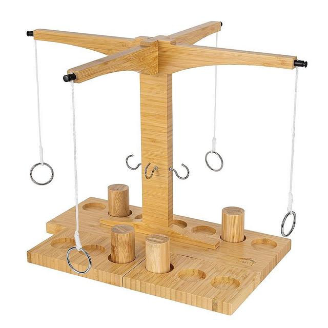 JAMBOO Ring Toss Game for Adults - Party Games for Kids, Hook and Ring Game, Yard Games, Backyard Games, Camping Games, Giant Outdoor Games, Man Cave Accessories, Outside Games for Adults and Family