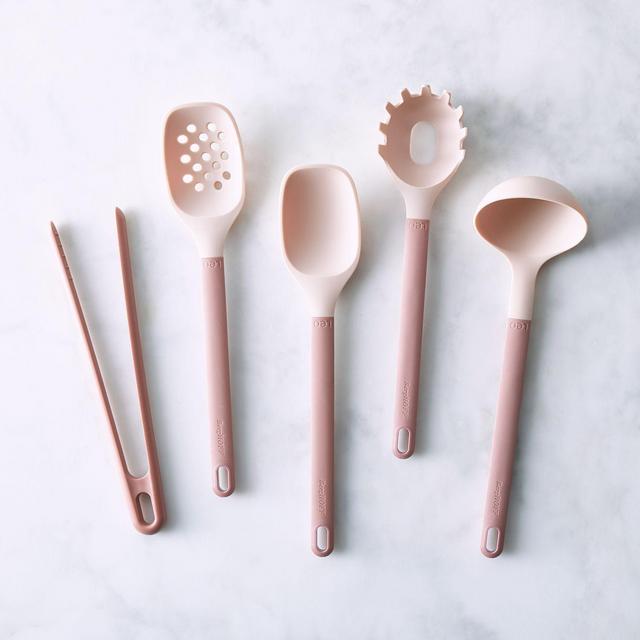 Blush Silicone 5-Piece Utensil Set