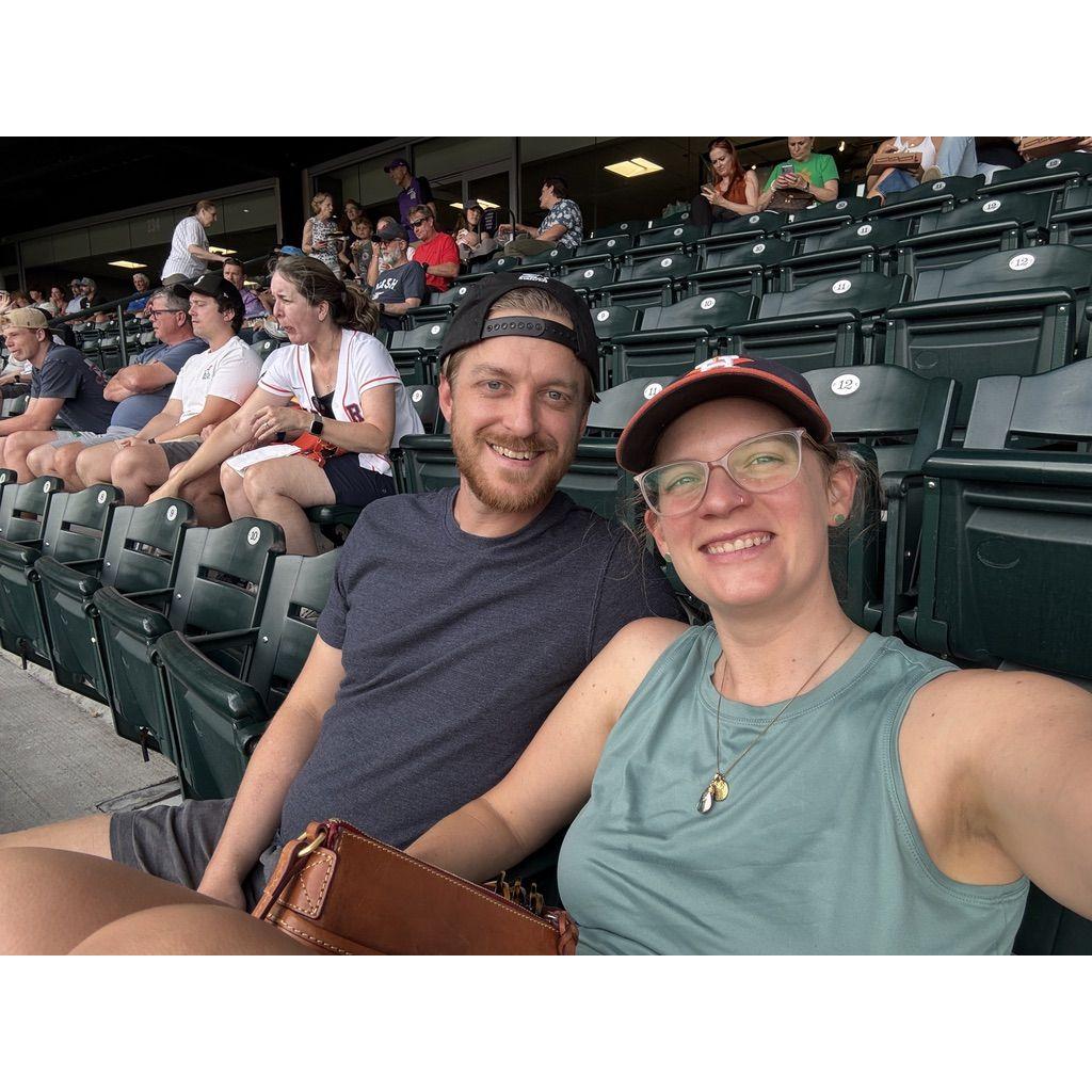 If you don't know already, Todd loves the Astros! We got to support them at the Rockie's stadium this summer!