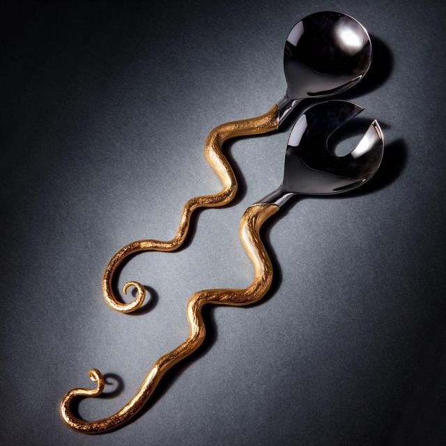 L'Objet Haas Twisted Horn Servers, Set of 2