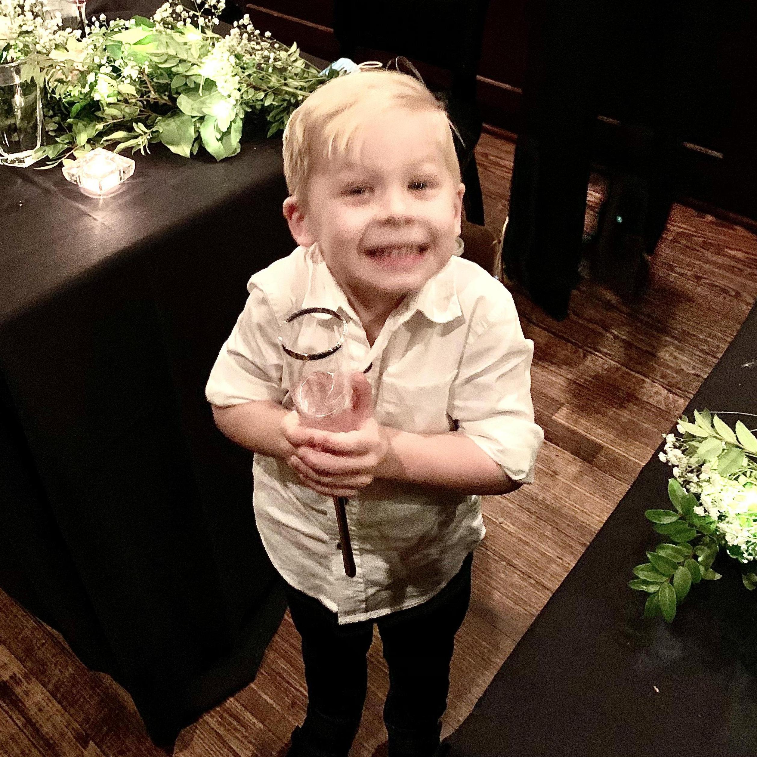 Wedding Dinner Nov 2020
Kaiser wanted some "fuzzy water" (it's sparkling water)