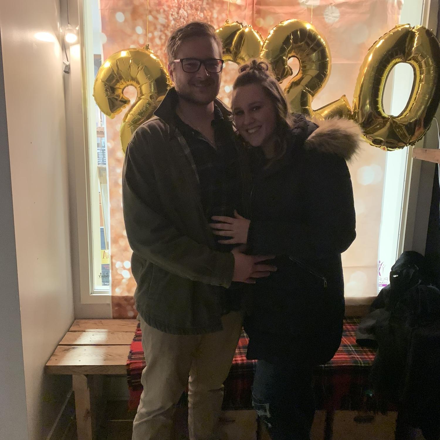 Ringing in 2020 together, the first of many new years together