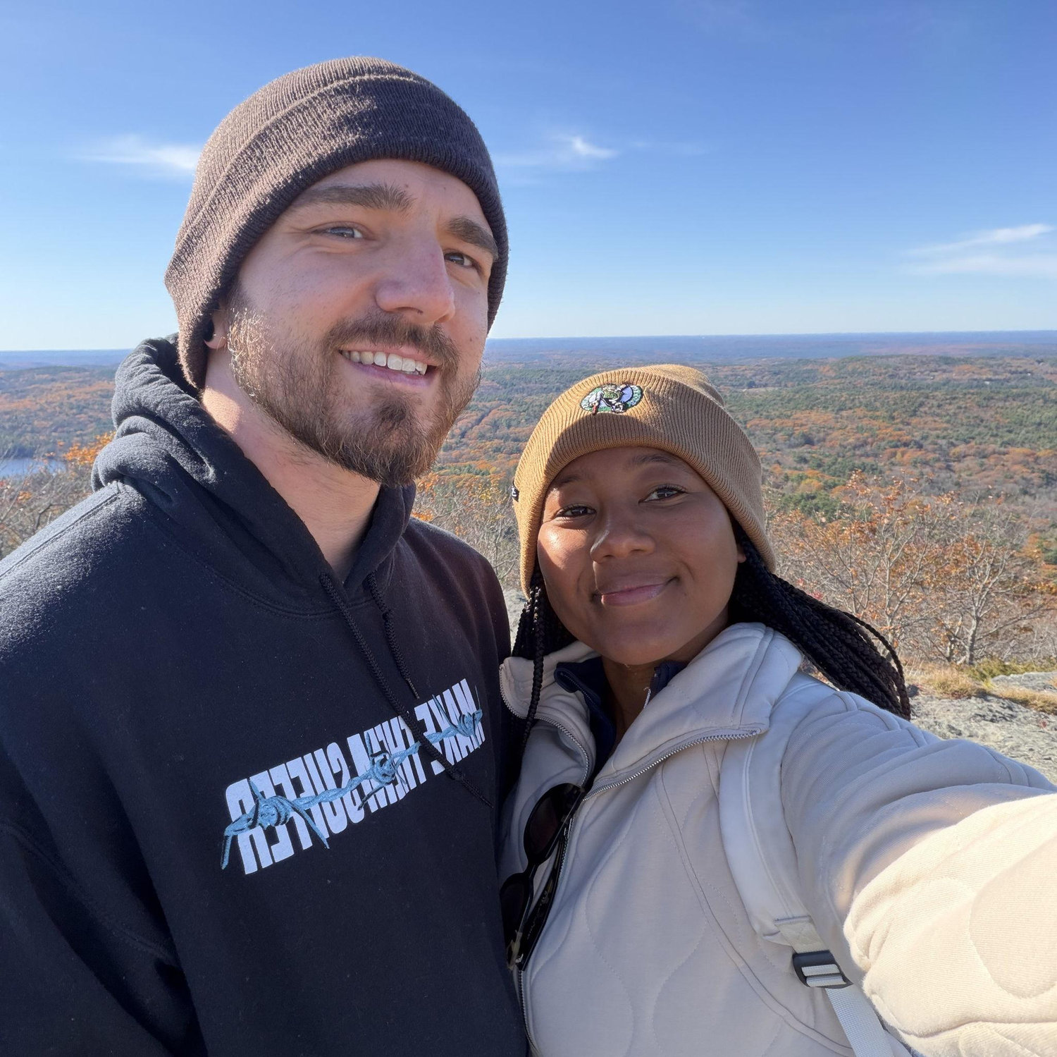 Enjoying a New England fall hike!