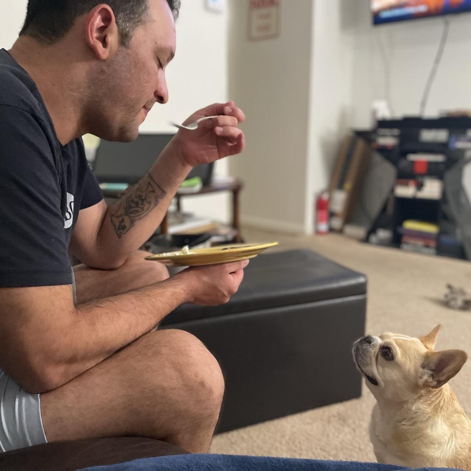 Griff and Louie bonding