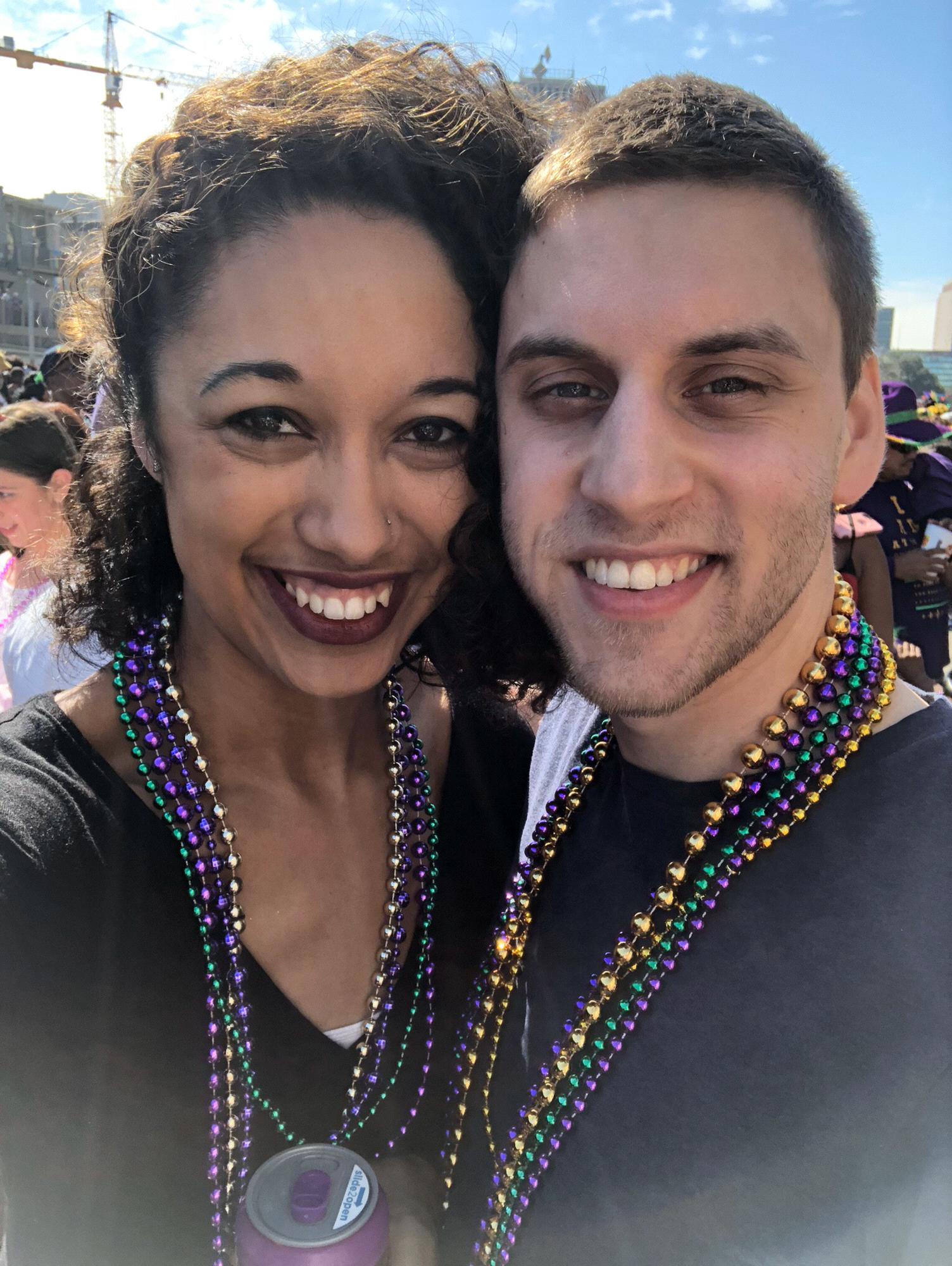 Our first Mardi Gras!! Later that day we said I Love You for the first time.