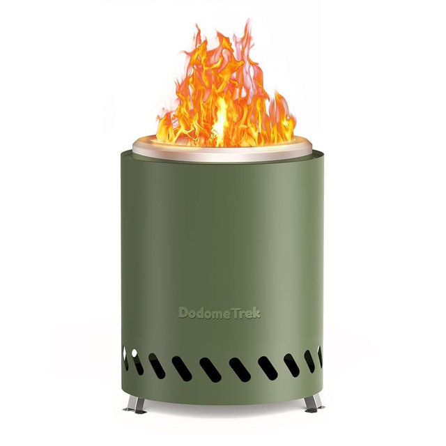 Tabel Top Fire Pit Mini, Portable Firepit Outdoor, 7 Inch Tabletop Firepit Olive