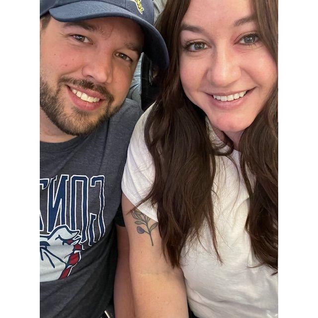 On the plane to see some of our besties in Vegas