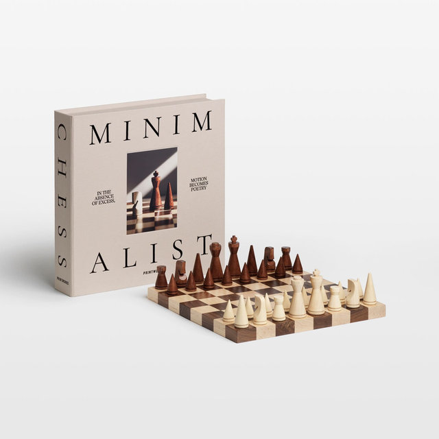 Printworks Minimalist Wooden Chess