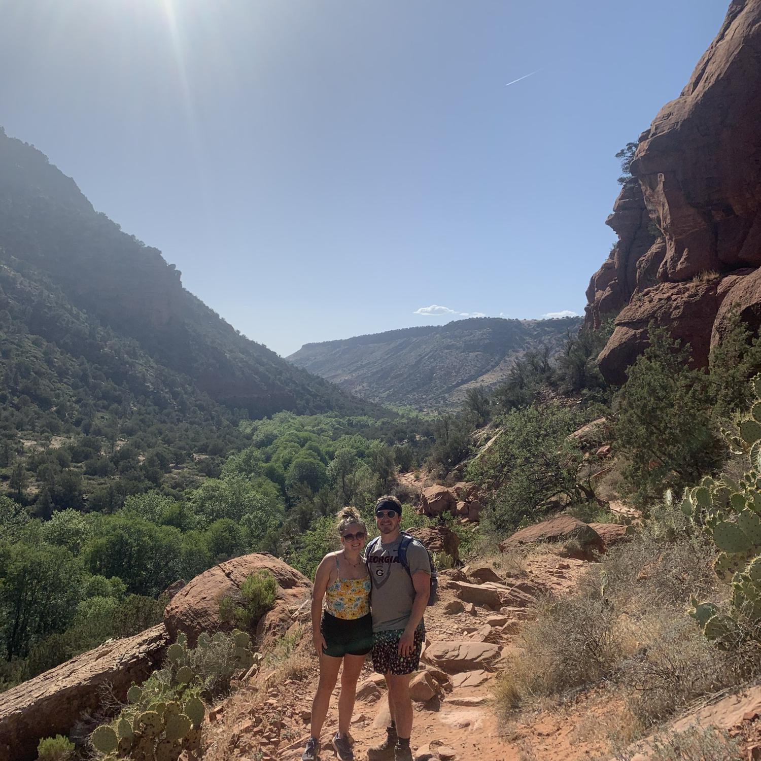 May 2021: Bess doesn't enjoy hiking, but we love visiting Tyler and Mary Jo in Arizona!