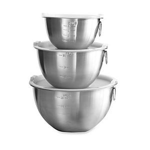 3-Piece Stainless Steel Mixing Bowl Set