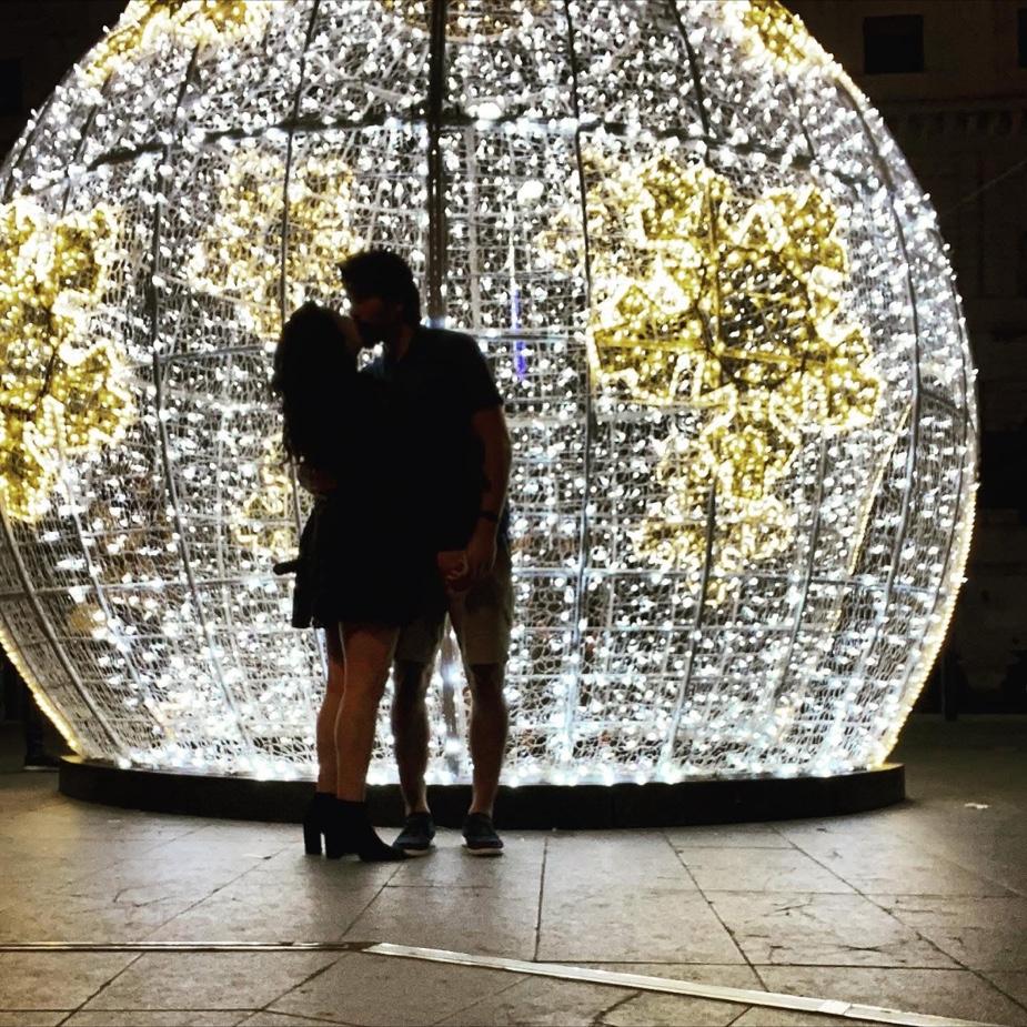 During our time in Spain we live apart in two different cities and would have to travel an hour and a half on the weekends to see each other. Ahh sweet memories....