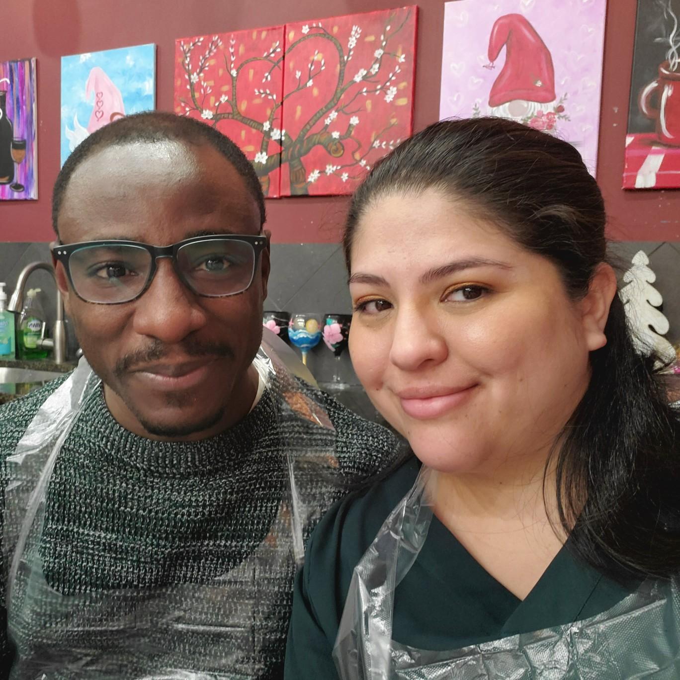 Paint and Sip, 3rd date!