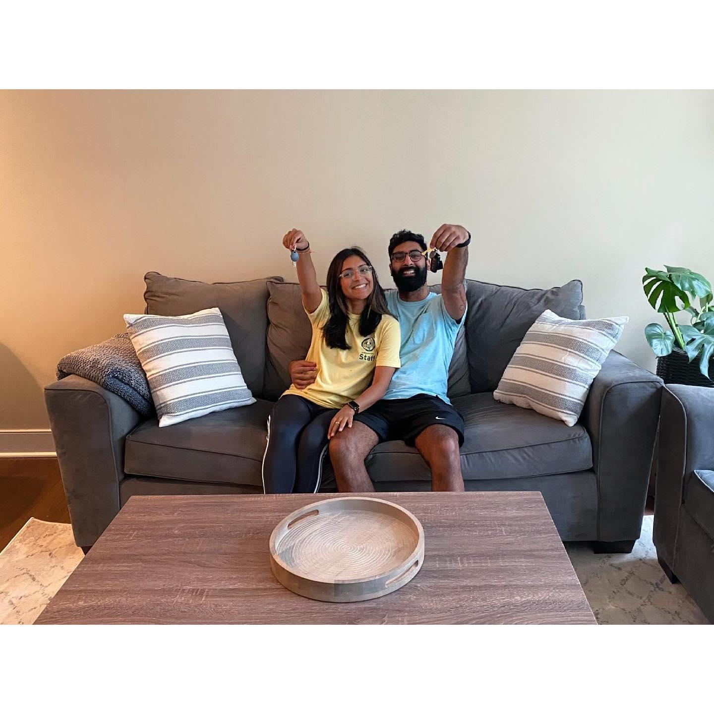 First day in our apartment!