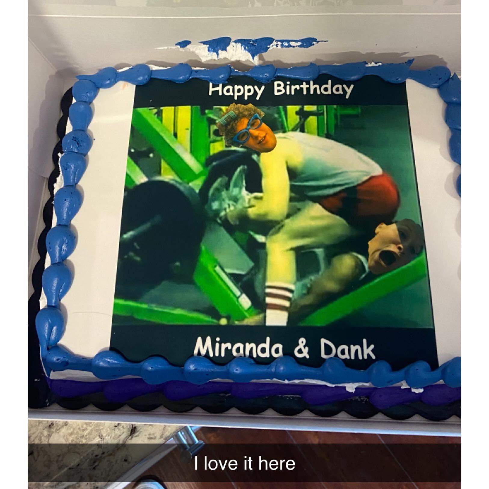 Our birthdays are one week apart from each other exactly. Shoutout to Ethan and Lauryn for this incredible cake! (We had a weightlifting themed party in 2023 lol).