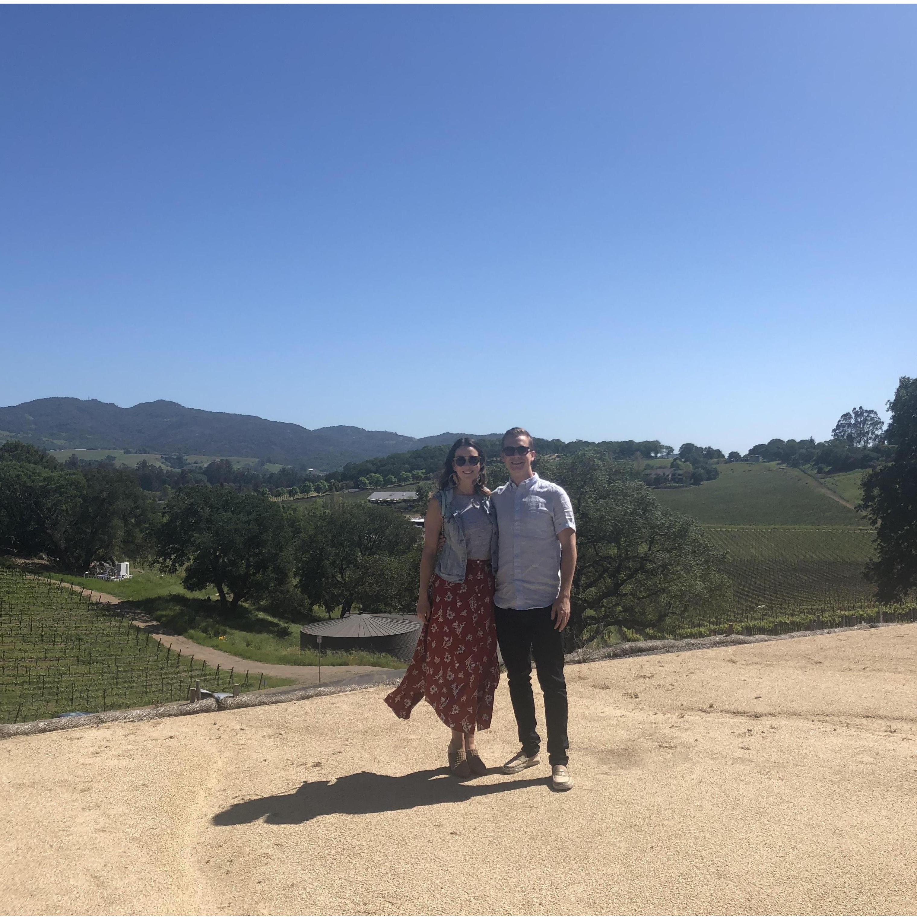 Celebrating Dan's 30th Birthday in Napa, California. April 2018.